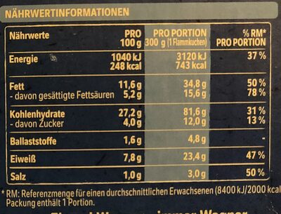 Wagner: 350g Flammkuchen Pizza 