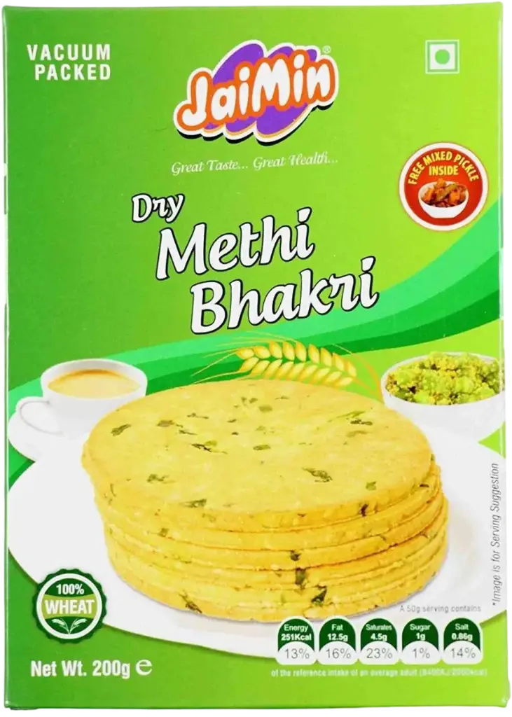 Jaimin: 250g Dry-Methi Bhakri