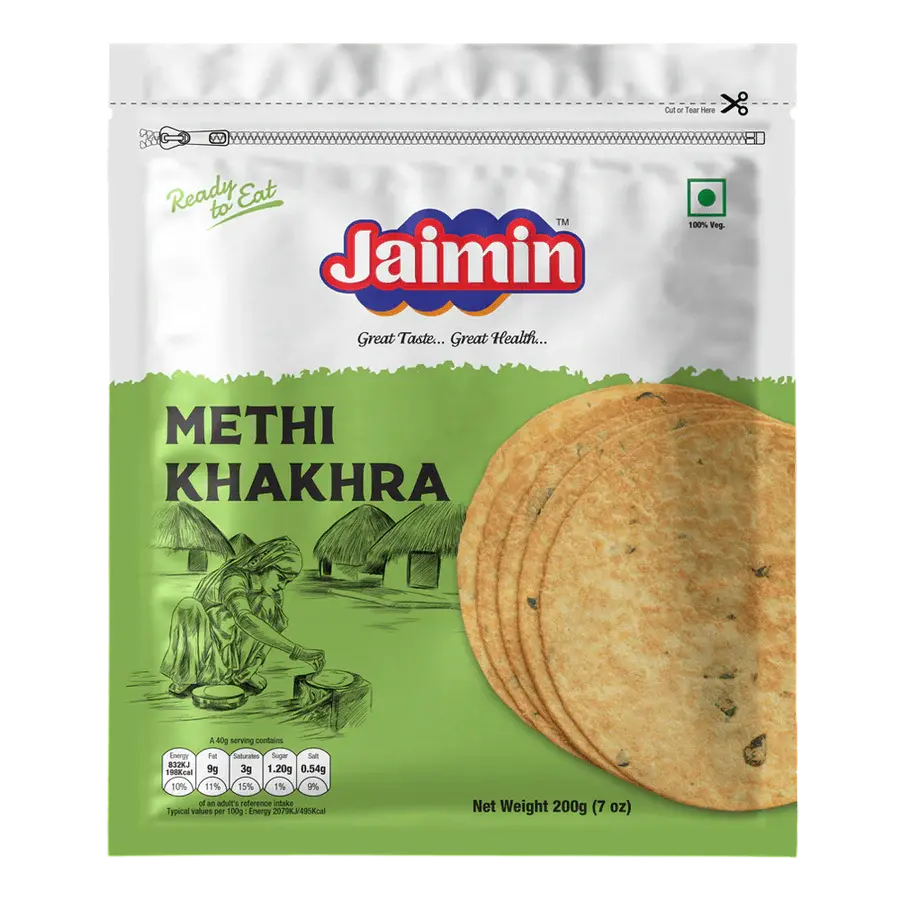 Jaimin: 200g Methi Khakhra