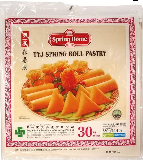 Spring Home: 550g Spring roll dough/ Frühlingsrollteig 30 Sheets