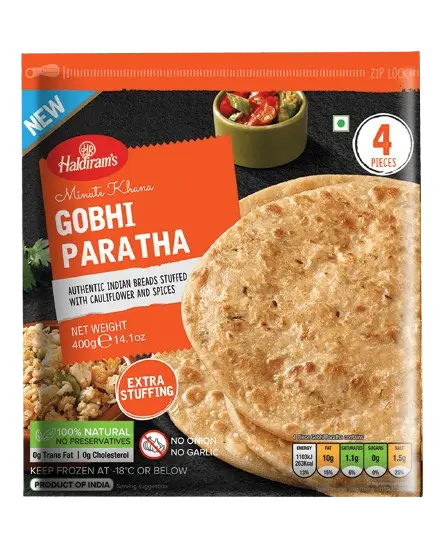 Haldiram: 400g Gobi Paratha
