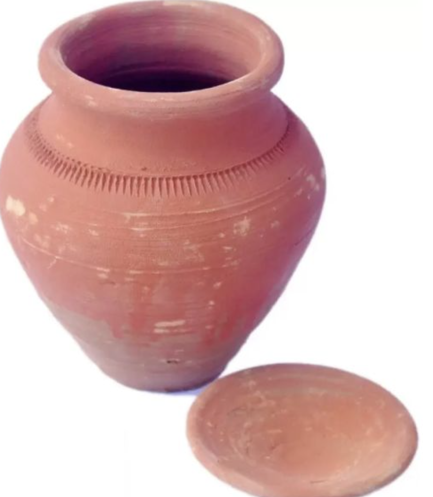 Kalash Medium Clay With Lid 