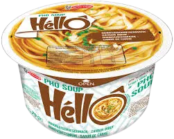 Hello: 70g Instant Pho Soup Beef/Rind Rice Noodles