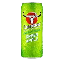 Carabao: 330ml Green Apple Energy Drink + 0,25 Pfand
