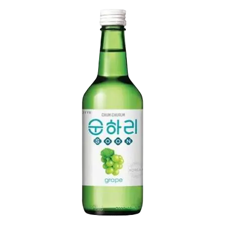 Chum Churum: 350ml Green Grape Soju 12% Vol. + Pfand 0,25