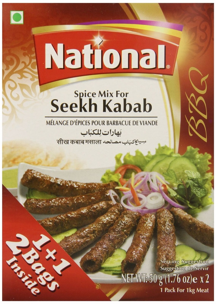 National: 92g Seekh Kabab Mix