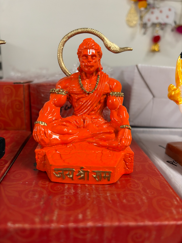 Hanumanji Idiol orange(5 inch)  
