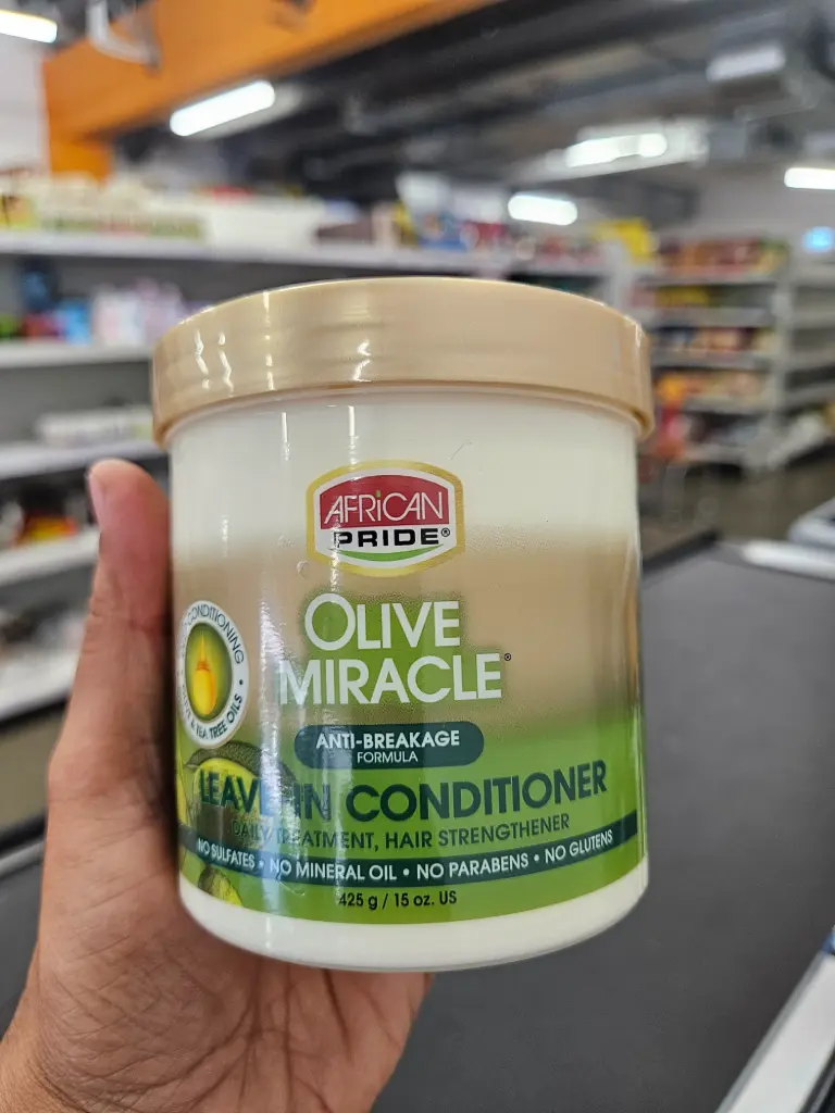 African Pride: 15oz Olive Miracle Leave-In Conditioner