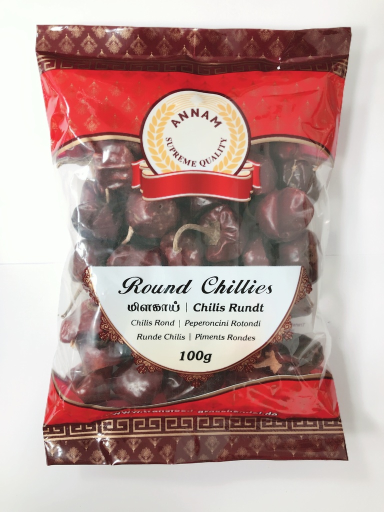 Annam: 100g Round Chilli Dried