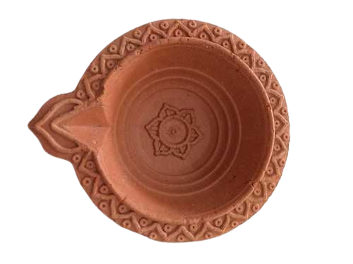 NW Diya: Nr.03 1x Design Diya Mitti