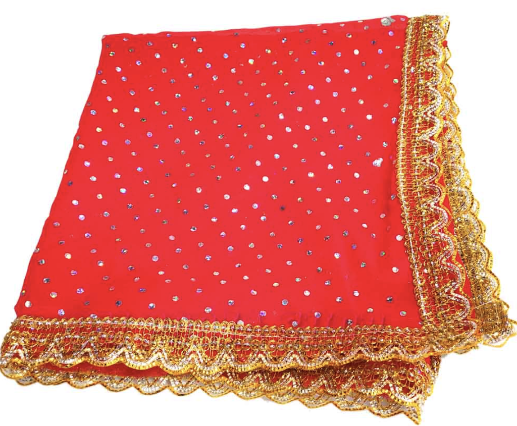 NW Pooja: Mata Ki Chunri Red(0,5 mtr)