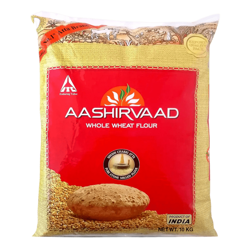 Aashirwad: 10kg Chakki Atta Flour