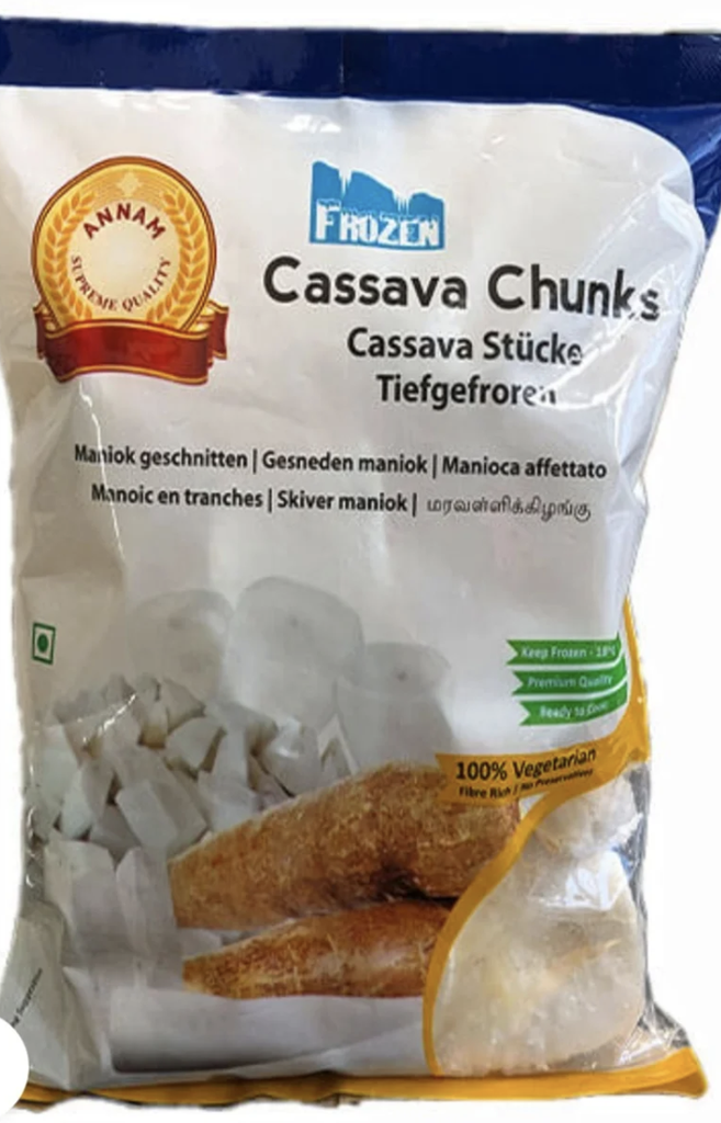 Annam: 908g Frozen Casava Cut Small Pcs