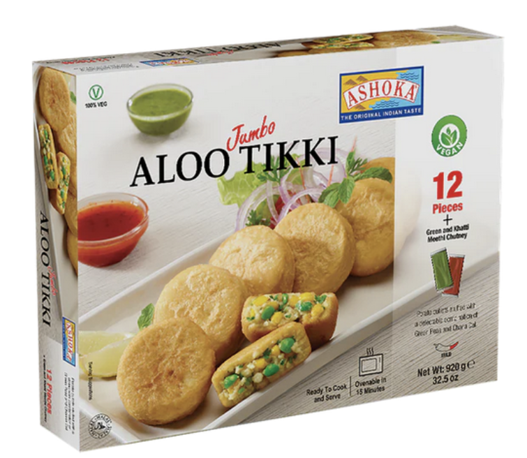 Ashoka: 920g Aloo Tikki mit Chutney