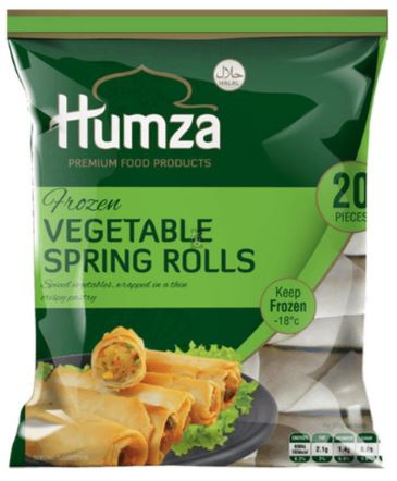 Humza: 650g Frühlingsrolle gemüse 20 stück