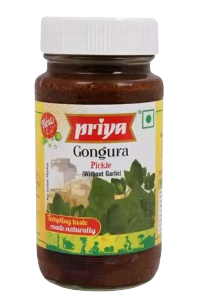 PRIYA: 300g Roselle Leaves Pickle (Gongura)