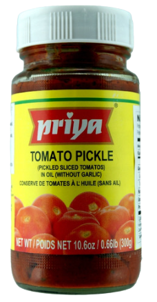 PRIYA: 300g Tomato Pickle (w/o Garlic)