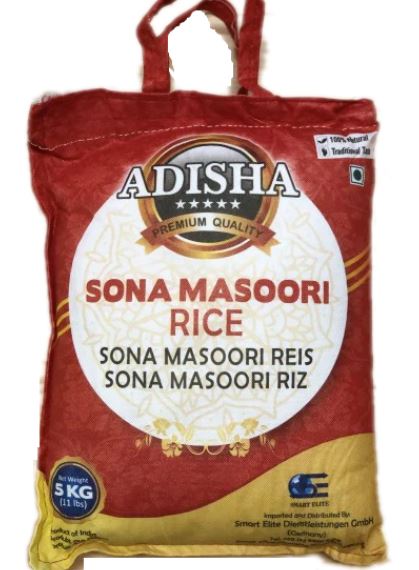 Adisha: 5kg Sona Masoori Rice