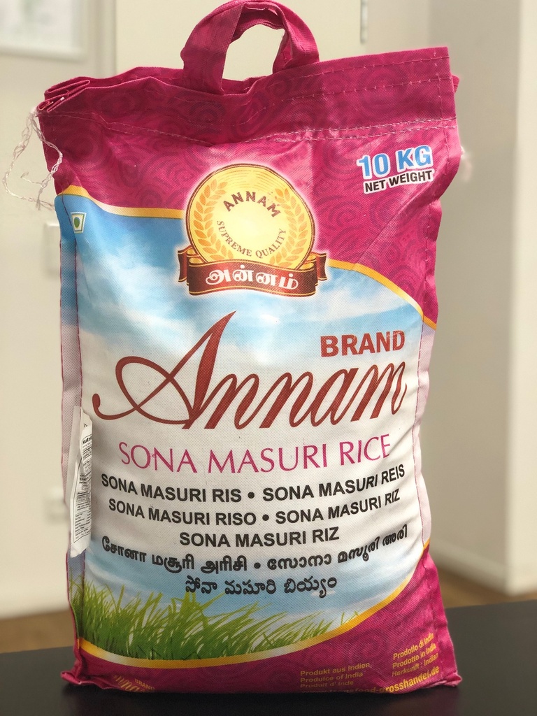 Annam: 10kg Sona Masoori Rice