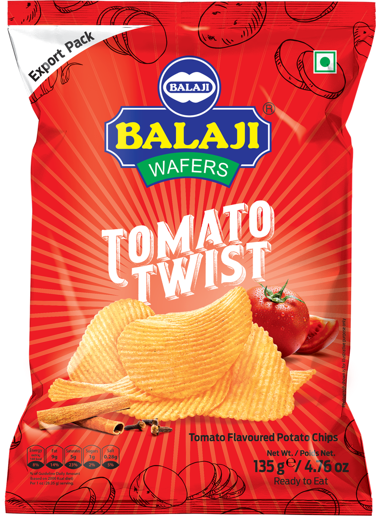 Balaji: 135g Tomato Twist Potato Chips