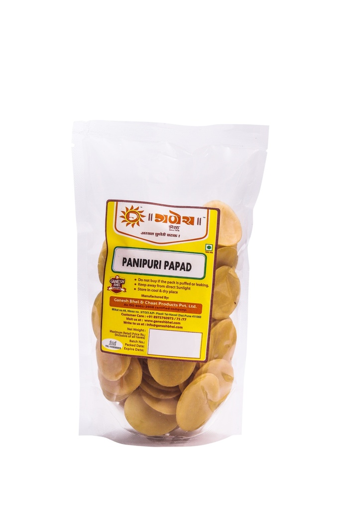Ganesh Bhel: 200g Bhel Pani puri Papad (Ready To Fry)