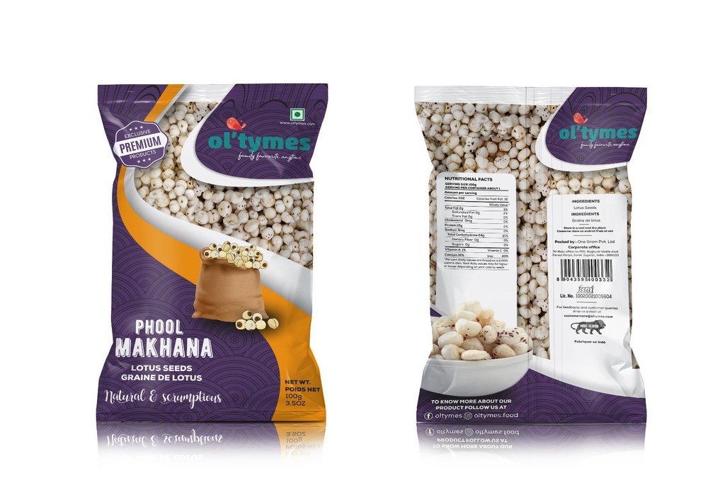 OLTymes: 100g Plain Makhana