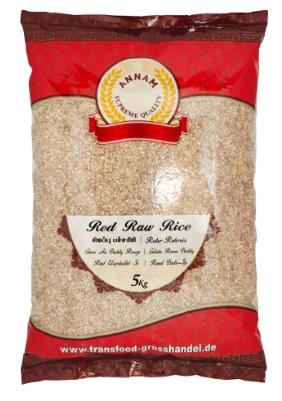 Annam: 5kg Red Raw Rice Polished