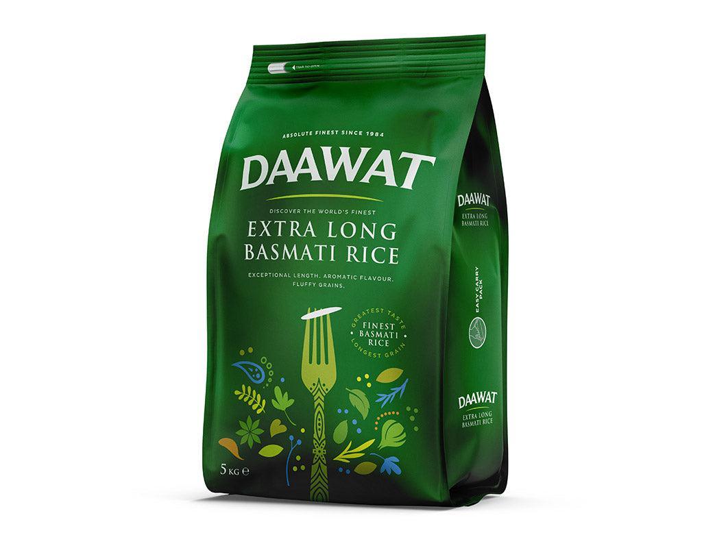 Daawat: 5kg Green Basmati Extra Long Rice