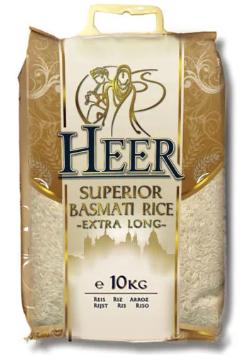 Heer: 10kg Extra Long Grain Basmati Rice