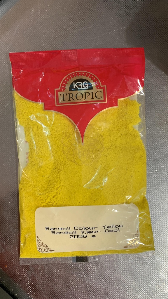 KRG: 200g Yellow Rangoli Colour