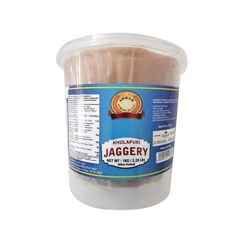 Annam: 1kg Indian Gur Jaggery- Kolhapuri(Jaar)