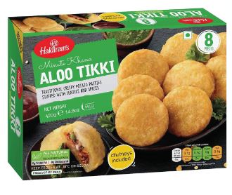 Haldiram: 420g Aloo Tikki