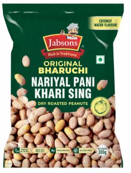 Jabsons: 200g Roasted Peanuts with Nariyal pani(Khari Sing)