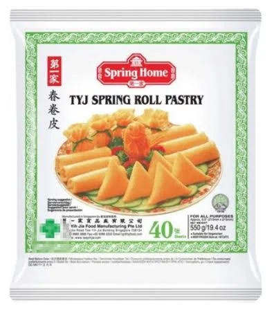 Spring Home: 550g Spring roll dough/ Frühlingsrollteig 215/40 Sheets