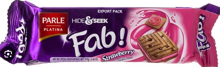 Parle: 112g Hide&seek Fab Strawberry