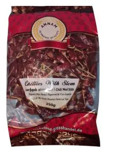 Annam: 250g Red Chilli w/o Stem Dried