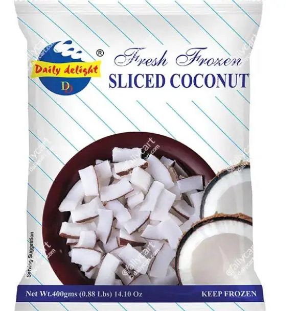 Daily Delight: 400g Frozen Sliced Coconut