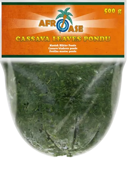Afroase: 500g Maniokblätter Pondu/ Casava Leaves