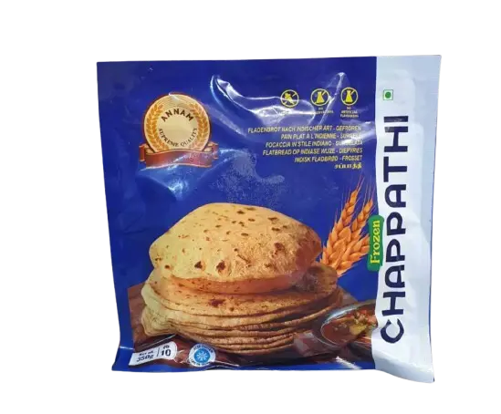 Annam: 350g Frozen Chappati (10pcs) 