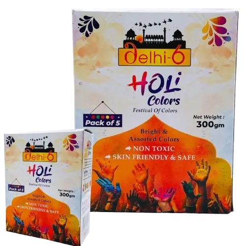 Hriyaan: 300g Holi Colour (Pack of 5)