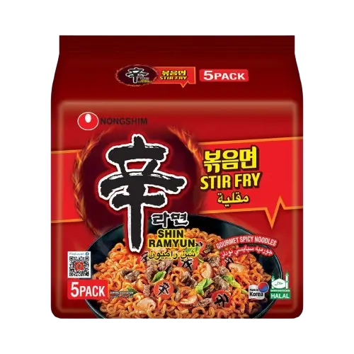 Nongshim: 131gx5-Pack Shin Ramyun Fried Instant Noodles 