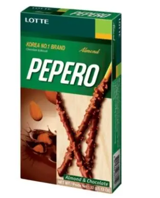 Lotte: 32g Pepero Almond Sticks/ Keksstangen