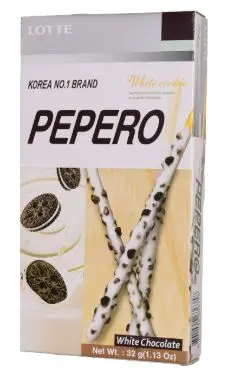 Lotte: 32g Pepero White cookies Sticks/ Keksstangen