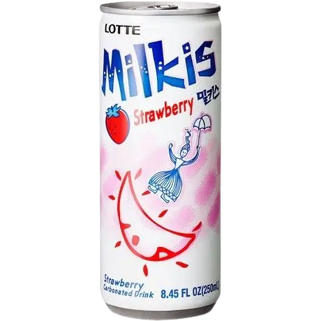 LOTTE: 250ml Milkis Strawberry Can + Pfand 0,25