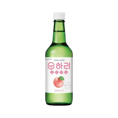 Chum Churum: 350ml Peach/ Pfirsich Soju 12% Vol. + Pfand 0,25