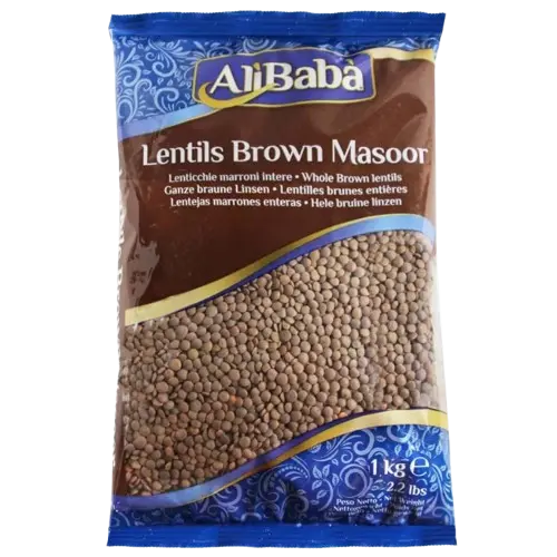 AB: 1kg Lentils Brown Whole (Masoor)