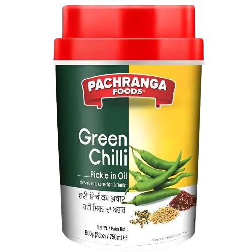 PACHRANGA: 800g Green Chilli Pickle