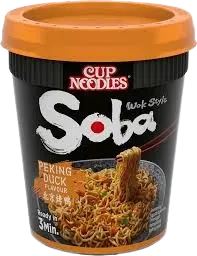 Nissin: 87g Soba Peking Duck/Ente Instant Cup Noodles