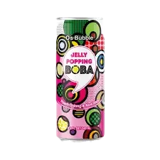 O's Bubble: 240ml Jelly Popping Boba Peach Drink + 0,25 Pfand