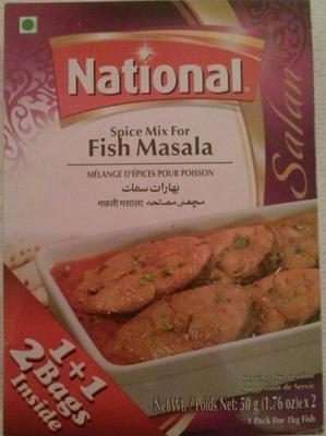 National: 80g Fish Fried Masala Mix
